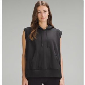 French Terry Sleeveless Lululemon Hoodie Black